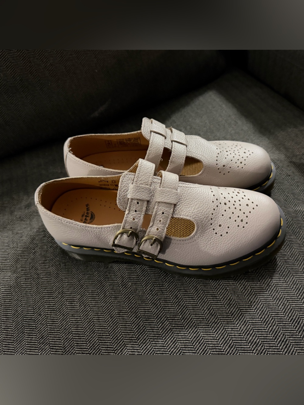 Dr. Martens Pale Lilac Double Buckle Mary Jane Flats